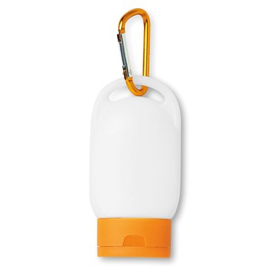 Crema solar FPS 25 con mosquetón Naranja