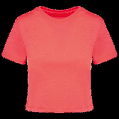 Crop top chica corte recto Coral XL