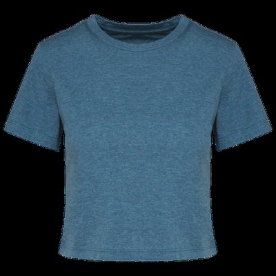 Crop top chica corte recto Duck Blue Heather XXL