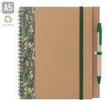 Cuaderno A5 Camuflaje Colores con Bolígrafo