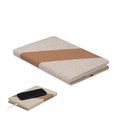 Cuaderno A5 con cargador inalámbrico Beig
