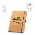 Cuaderno A5 con Tapa de Piel Reciclada