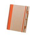 Cuaderno Bolígrafo Reciclado Naranja