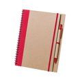 Cuaderno Boligrafo Reciclado Rojo