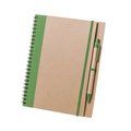 Cuaderno Bolígrafo Reciclado Verde