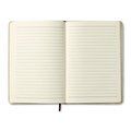 Cuaderno ecológico con banda elástica y marcapáginas 21x14,5 cm