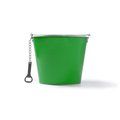 Cubo metálico con abridor 6L Verde Helecho