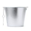 Cubo metálico con abridor Plata Talla Única Adulto