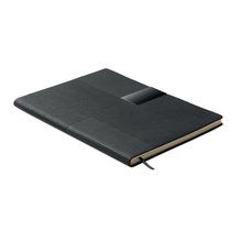 Cuaderno A5 con cubierta de PU Negro