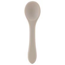 Cuchara infantil de silicona Beige