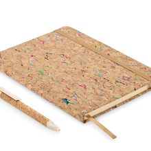 Cuaderno A5 de corcho coloreado Beig