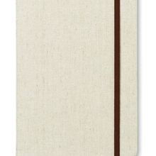 Cuaderno ecológico con banda elástica y marcapáginas 21x14,5 cm Beig
