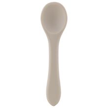 Cuchara infantil de silicona Beige