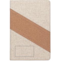 Cuaderno A5 con cargador inalámbrico | Frontal Inferior | 70 x 40