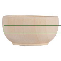 Cuenco y espátula de madera para cuidado facial | Frontal | 130 x 8