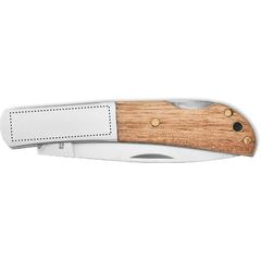Cuchillo plegable con mango de acacia | RIGHT HANDED STEEL | 35 x 10