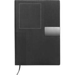 Cuaderno A5 con cubierta de PU | Frontal Superior | 70 x 80