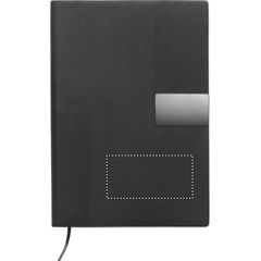 Cuaderno A5 con cubierta de PU | Frontal | 80 x 40