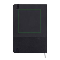 Cuaderno A5 de 80 hojas rayadas crema | Trasera | 90 x 100