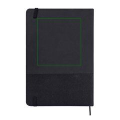 Cuaderno A5 de 80 hojas rayadas crema | Trasera | 90 x 100