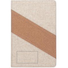 Cuaderno A5 con cargador inalámbrico | Frontal Inferior | 70 x 40