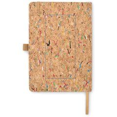 Cuaderno A5 de corcho coloreado | Trasero | 70 x 149