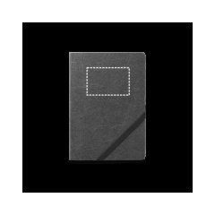 Cuaderno A5 Kraft con esquinas redondeadas | Delantera superior | 85 x 55