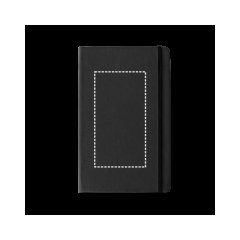 Cuaderno A5 con páginas rayadas y cierre elástico | Delantera | 80 x 150