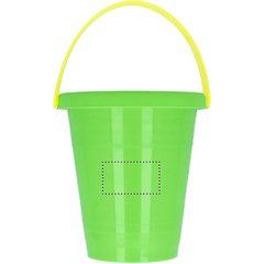 Cubo de playa con 5 herramientas para niños | Frontal | 35 x 20