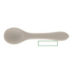 Cuchara infantil de silicona | Frontal horizontal | 40 x 10