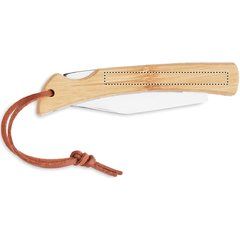 Cuchillo inox Plegable de Bambú | Lateral Derecho | 60 x 6