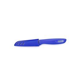 Cuchillo de acero inox. con funda Azul