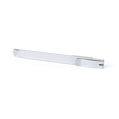 Cúter de cuchilla fina en acero inoxidable con clip