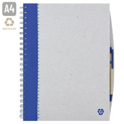 Cuaderno Cartón 90H A4 con Bolígrafo Az