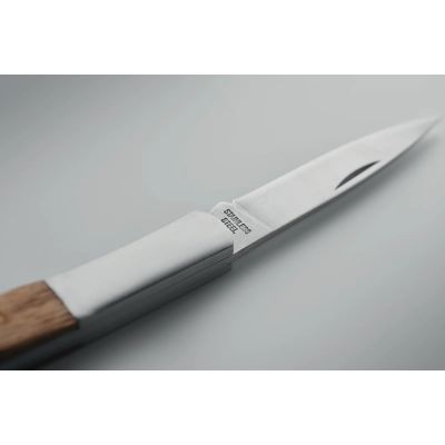 Cuchillo plegable con mango de acacia