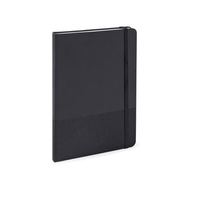 Cuaderno A5 de 80 hojas rayadas crema Negro
