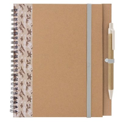 Cuaderno A5 Camuflaje Colores con Bolígrafo BE