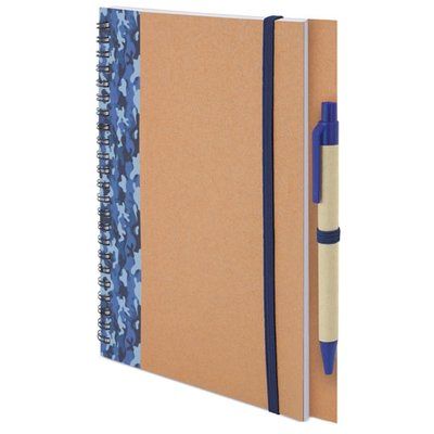 Cuaderno A5 Camuflaje Colores con Bolígrafo