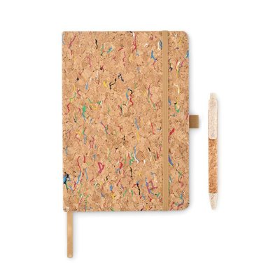 Cuaderno A5 de corcho coloreado