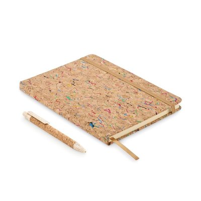 Cuaderno A5 de corcho coloreado