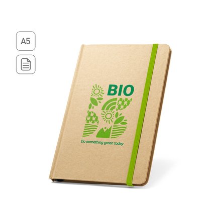 Cuaderno A5 con tapa de cartón duro