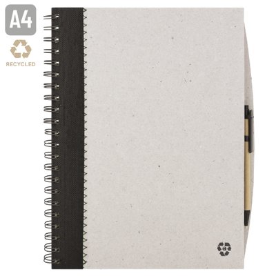 Cuaderno Cartón 90H A4 con Bolígrafo