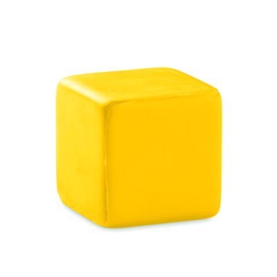 Cubo Anti-estrés de PU 4.5cm Amarillo