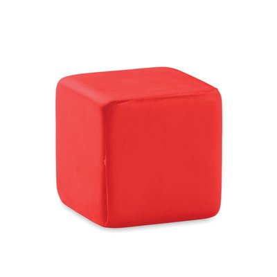 Cubo Anti-estrés de PU 4.5cm Rojo