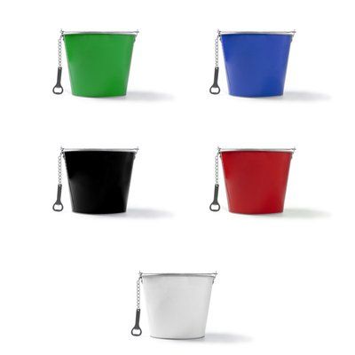 Cubo metálico con abridor 6L