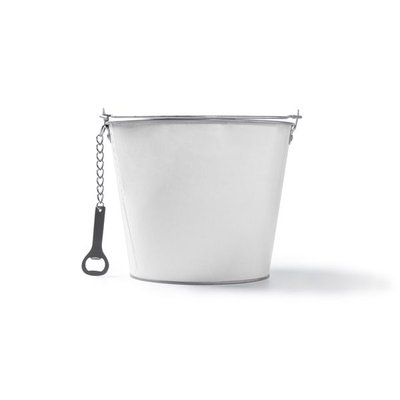 Cubo metálico con abridor 6L