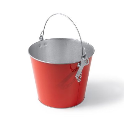 Cubo metálico con abridor 6L