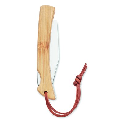Cuchillo inox Plegable de Bambú