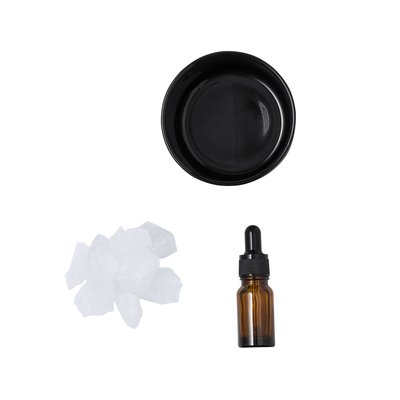 Cuenco Difusor Aromático con Piedras y Aceite Neg