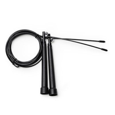 Cuerda de saltar regulable Negro Talla Única Adulto